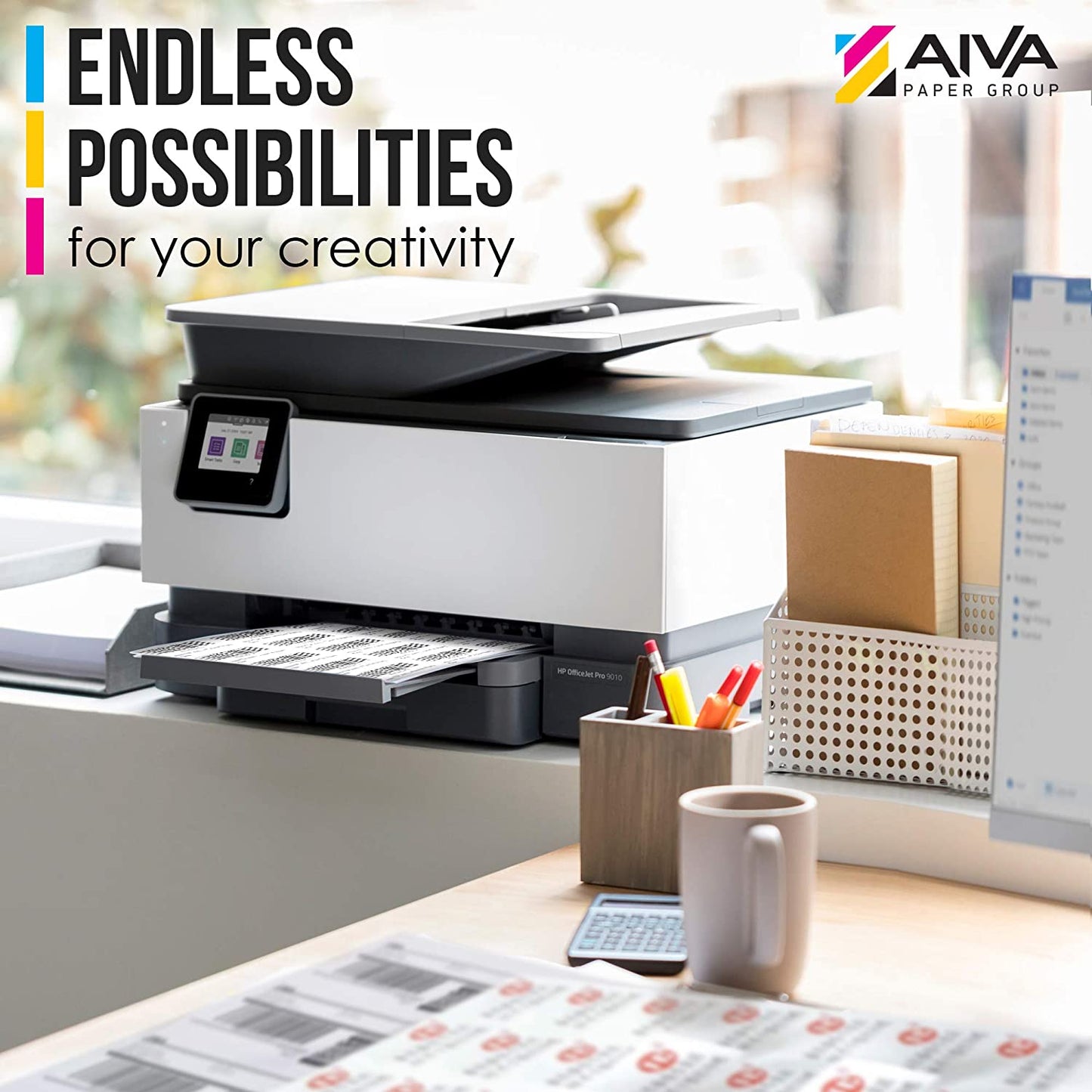 Printable Vinyl Sticker Paper Laser Matte 15 sheets