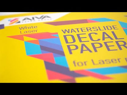 Waterslide Decal Paper Laser White 20 sheets