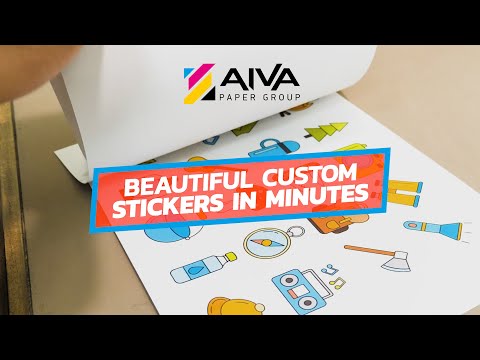 Printable Vinyl Sticker Paper Laser Matte 15 sheets – AIVA Paper Group